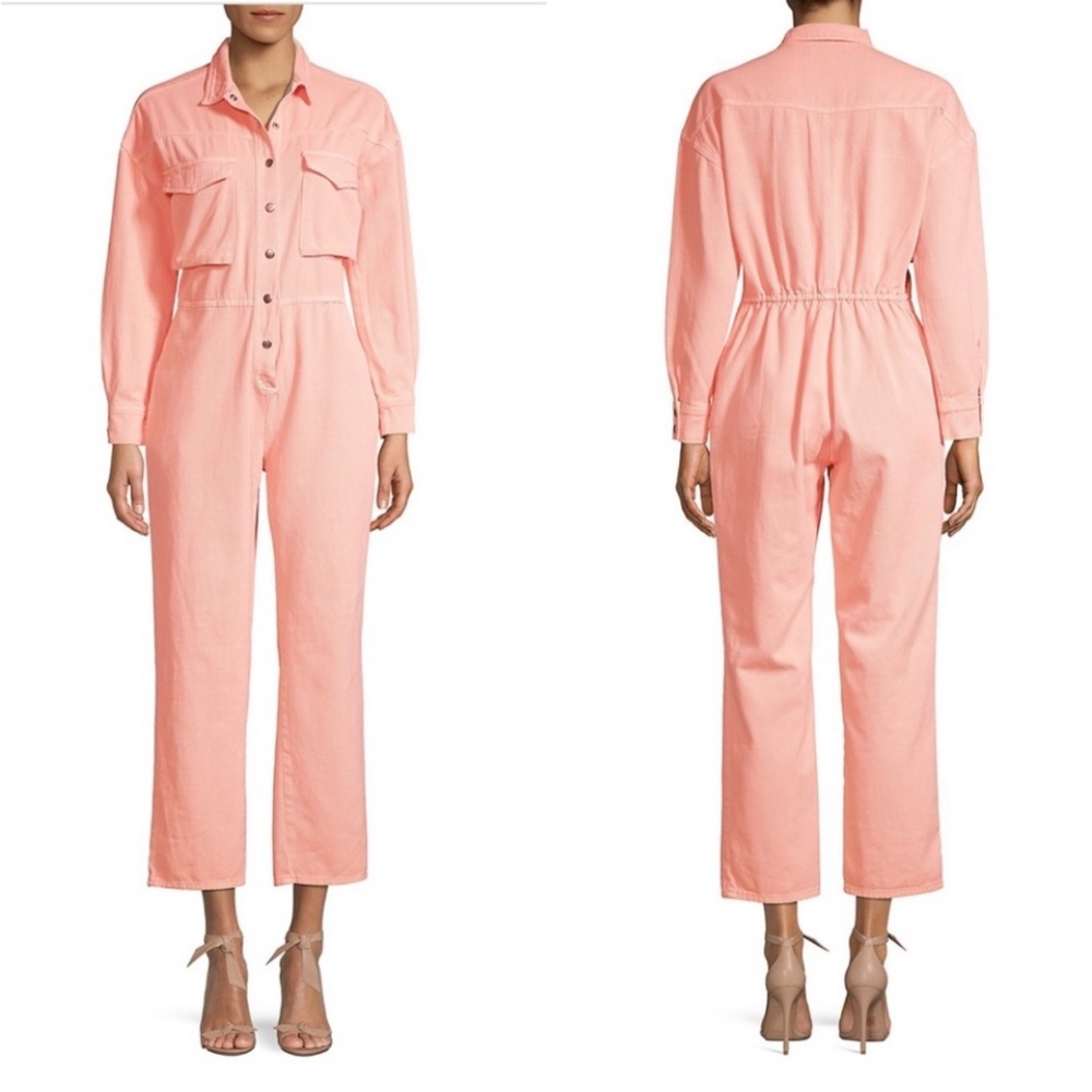 Lea & Viola blush denim jumpsuit. Excellent condition!